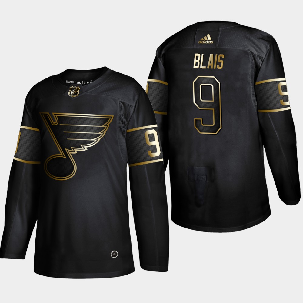 Men's St. Louis Blues #9 Sammy Blais 2019 Black Golden Edition Stitched NHL Jersey
